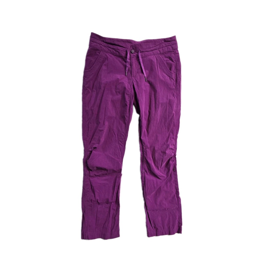 Marmot Women's Nylon Blen Outdoor Pants 10 Purple Roll Up